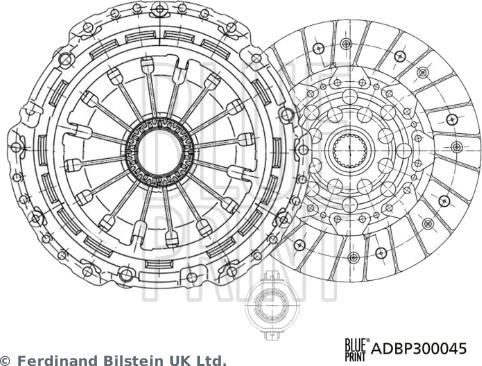 Blue Print ADBP300045 - Clutch Kit parts5.com