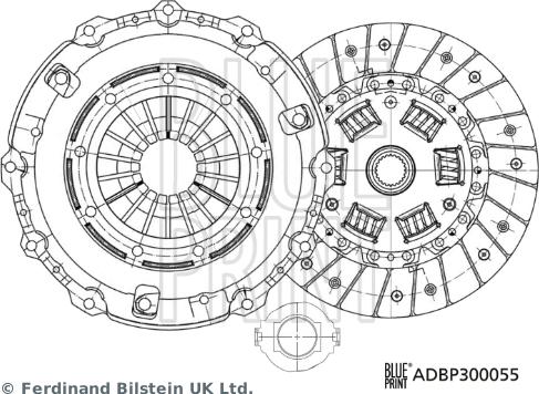 Blue Print ADBP300055 - Set ambreiaj parts5.com