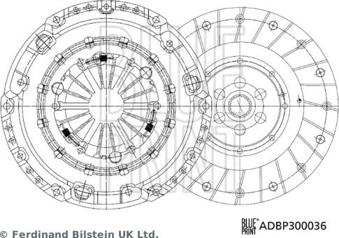 Blue Print ADBP300036 - Set ambreiaj parts5.com