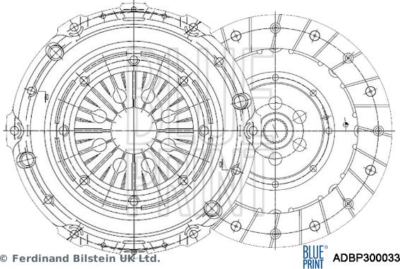 Blue Print ADBP300033 - Set ambreiaj parts5.com