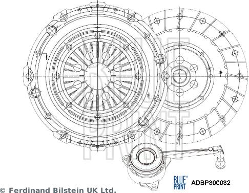 Blue Print ADBP300032 - Set ambreiaj parts5.com