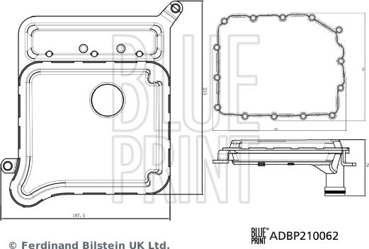 Blue Print ADBP210062 - Filtru hidraulic, cutie de viteze automata parts5.com