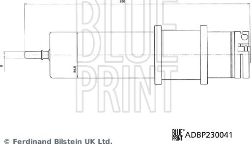 Blue Print ADBP230041 - Fuel filter parts5.com