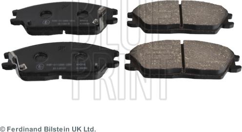 Blue Print ADG04202 - Piduriklotsi komplekt,ketaspidur parts5.com