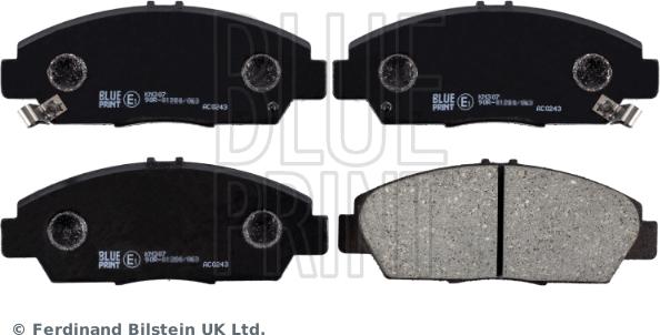 Blue Print ADH24248 - Set placute frana,frana disc parts5.com