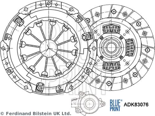 Blue Print ADK83076 - Set ambreiaj parts5.com