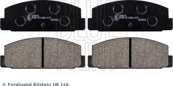 Blue Print ADM54248 - Brake Pad Set, disc brake parts5.com