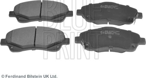 Blue Print ADT342141 - Fékbetétkészlet, tárcsafék parts5.com