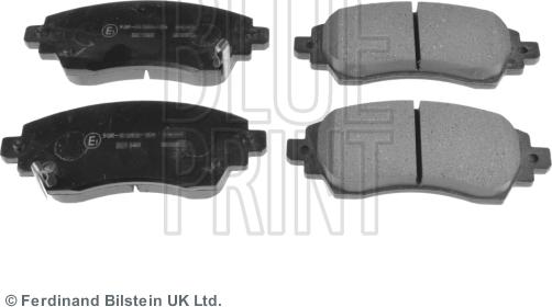 Blue Print ADT342104 - Zestaw klocków hamulcowych, hamulce tarczowe parts5.com