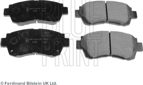 Blue Print ADT34283 - Zestaw klocków hamulcowych, hamulce tarczowe parts5.com