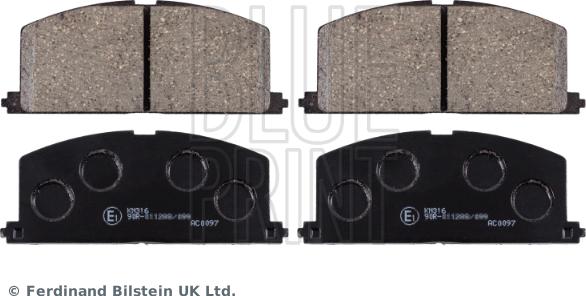 Blue Print ADT34279 - Zestaw klocków hamulcowych, hamulce tarczowe parts5.com