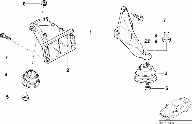 BMW 22 11 6 754 608 - Suport motor parts5.com