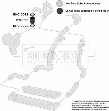 Borg & Beck BTH1513 - Furtun ear supraalimentare parts5.com