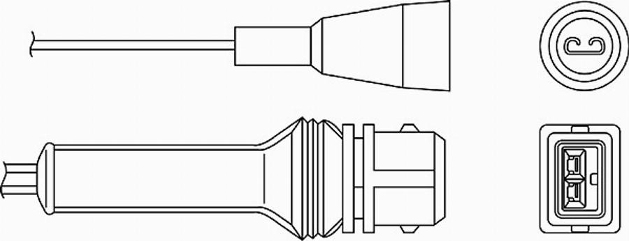 BorgWarner (BERU) 0 824 010 048 - Lambda-sonda parts5.com