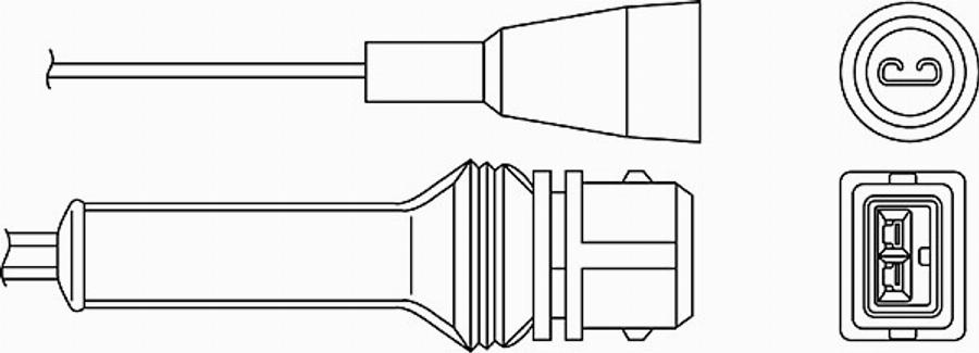 BorgWarner (BERU) 0 824 010 018 - Sonda Lambda parts5.com