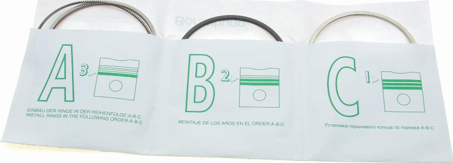 Borsehung B19040 - Juego de aros de pistón parts5.com