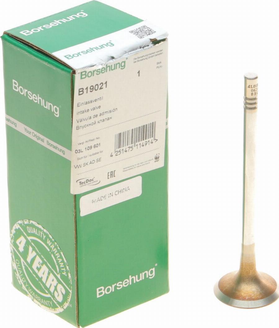 Borsehung B19021 - Βαλβίδα εισαγωγής parts5.com