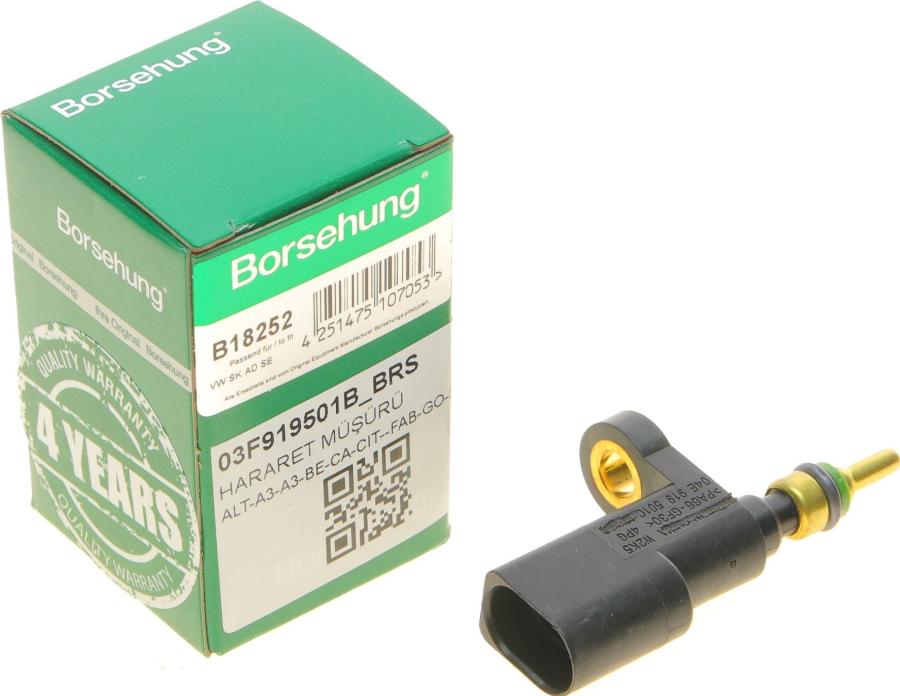 Borsehung B18252 - Érzékelő, hűtőfolyadék-hőmérséklet parts5.com