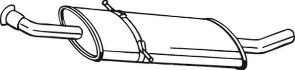 Bosal 175-017 - Srednji glusnik (izpusni lonec) parts5.com