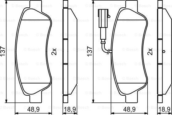 BOSCH 0 986 494 994 - Set placute frana,frana disc parts5.com