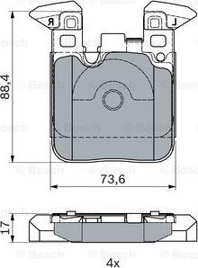 BOSCH 0 986 494 948 - Set placute frana,frana disc parts5.com