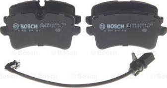 BOSCH 0 986 494 916 - Brake Pad Set, disc brake parts5.com