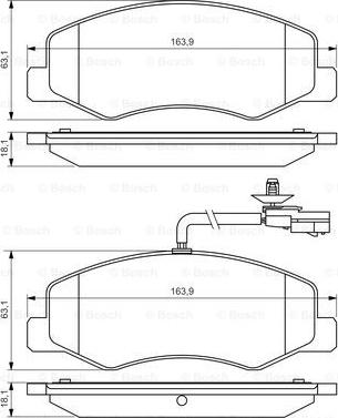 BOSCH 0 986 494 499 - Fren balata seti, diskli fren parts5.com