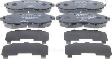 BOSCH 0 986 494 443 - Brake Pad Set, disc brake parts5.com