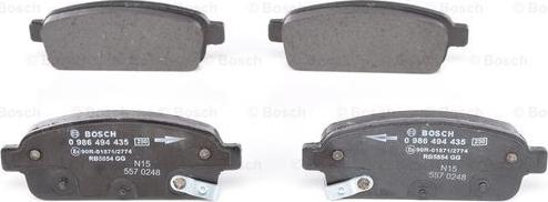 BOSCH 0 986 494 435 - Set placute frana,frana disc parts5.com