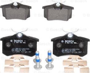 BOSCH 0 986 494 596 - Sada brzdových destiček, kotoučová brzda parts5.com