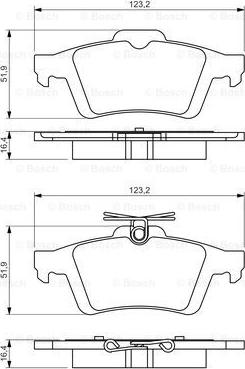 BOSCH 0 986 494 528 - Set placute frana,frana disc parts5.com