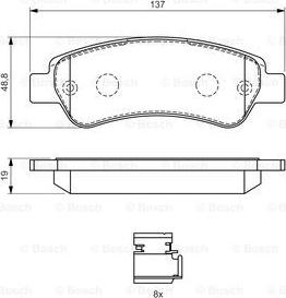 BOSCH 0 986 494 604 - Set placute frana,frana disc parts5.com