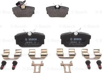 BOSCH 0 986 494 619 - Fékbetétkészlet, tárcsafék parts5.com