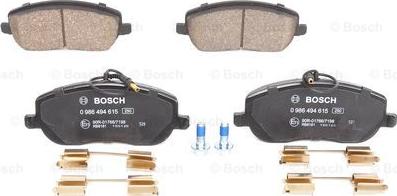 BOSCH 0 986 494 615 - Komplet pločica, disk-kočnica parts5.com