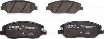 BOSCH 0 986 494 631 - Set placute frana,frana disc parts5.com