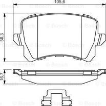 BOSCH 0 986 494 626 - Set placute frana,frana disc parts5.com