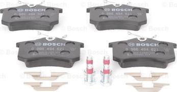 BOSCH 0 986 494 621 - Fékbetétkészlet, tárcsafék parts5.com