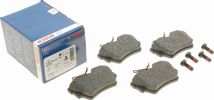 BOSCH 0 986 494 040 - Komplet pločica, disk-kočnica parts5.com