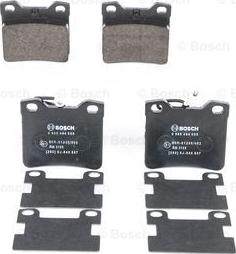 BOSCH 0 986 494 055 - Fékbetétkészlet, tárcsafék parts5.com