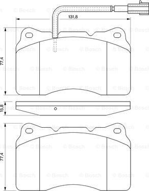 BOSCH 0 986 494 067 - Zestaw klocków hamulcowych, hamulce tarczowe parts5.com