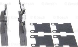 BOSCH 0 986 494 000 - Zestaw klocków hamulcowych, hamulce tarczowe parts5.com