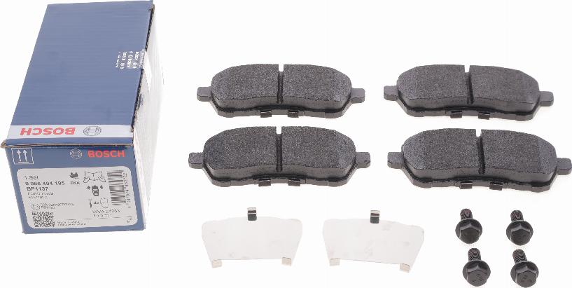 BOSCH 0 986 494 195 - Brake Pad Set, disc brake parts5.com