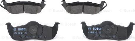 BOSCH 0 986 494 142 - Brake Pad Set, disc brake parts5.com