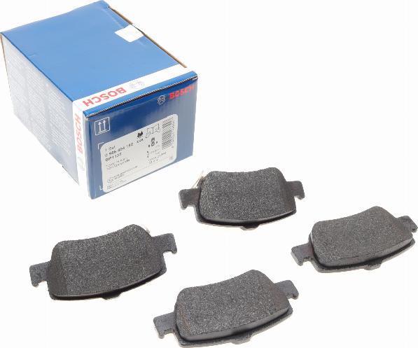 BOSCH 0 986 494 182 - Zestaw klocków hamulcowych, hamulce tarczowe parts5.com