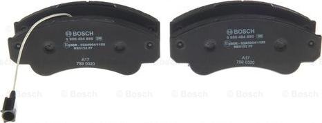 BOSCH 0 986 494 850 - Komplet kočnih obloga, disk kočnica parts5.com