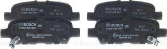 BOSCH 0 986 494 857 - Brake Pad Set, disc brake parts5.com