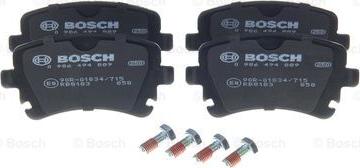 BOSCH 0 986 494 889 - Komplet zavornih oblog, ploscne (kolutne) zavore parts5.com