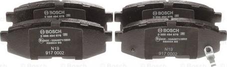 BOSCH 0 986 494 876 - Piduriklotsi komplekt,ketaspidur parts5.com