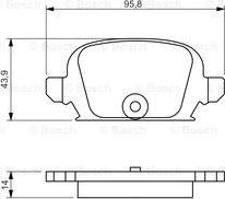 BOSCH 0 986 494 340 - Set placute frana,frana disc parts5.com