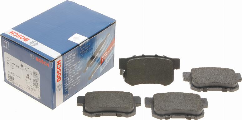 BOSCH 0 986 494 358 - Sada brzdových destiček, kotoučová brzda parts5.com